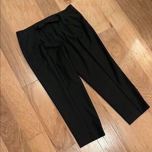 LOFT Tie Front Cuffed Ankle Pants